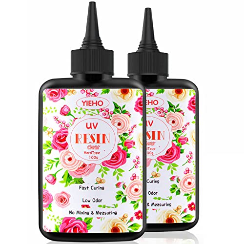 Resina UV 200G Transparente - 500ml (Recondicionado Como Novo) YIEHO - Kits para fazer joias - transparente, UV, 500ml