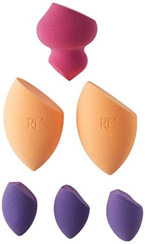 Esponja Facial Real Techniques 6 Miracle Sponges REAL TECHNIQUES - Ferramentas de Maquiagem - esponja facial, real techniques, 6 miracle sponges, aplicar maquilhage, remover maquilhage