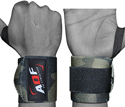 Aqf Gym Wraps 2 Unidades (Recondicionado Marcas Mínimas) Sports Inside - Luvas de levantamento de peso e suportes para as mãos - proteção, ajuste perfeito, velcro, poliuretano
