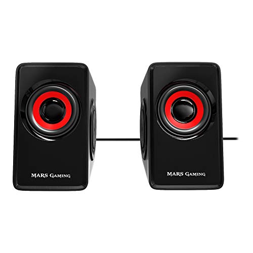 Colunas MARS GAMING MS1 (PC e Consolas - 10 W) Mars Gaming - Alto-falantes - 10 W, mini, immersão
