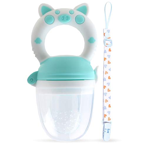 Chupeta FRUTA BEBE 1035 Azul (0-6 meses) O³ - Chupetas e mordedores - fácil de limpar, 0-6 meses, tampa transparente, silicone alimentar