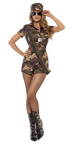 Fato de Mulher DISFRAZZES Soldado De Camuflagem Curto (Tam: S) Smiffy's - Fantasias - camuflagem, curto, soldado