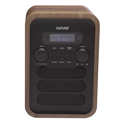Rádio DENVER ELECTRONICS DAB-48 (Cinzento - Digital - FM/AM/DAB+/Bluetooth) Denver - Áudio - dab+, fm, bluetooth, lcd, saída auscultadores