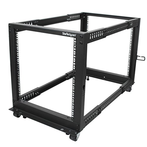 Armário Rack STARTECH.COM 4POSTRACK12U 544.3 kg Preto STARTECH - Gabinetes de computador de mesa e servidor - 544,3 kg, preto, alumínio, 12u