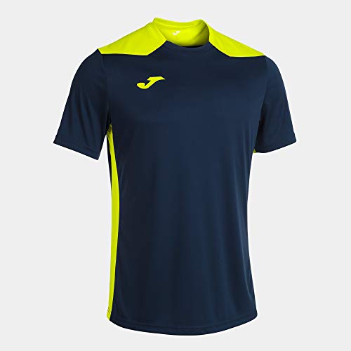 T-shirt para Homem LADYBUG Champioens 2020 Preto para Futebol (L) Joma - Camisas e tops - manga curta, logotipo bordado, corte contrastante