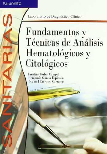 Livro Fundamentos Tecnicas Analisis Hematologicos Y Citologicos de Jose Maria Sanchez Lopez (Espanhol) Ediciones Paraninfo, S.A - Livros - hematologia, citologia, analise