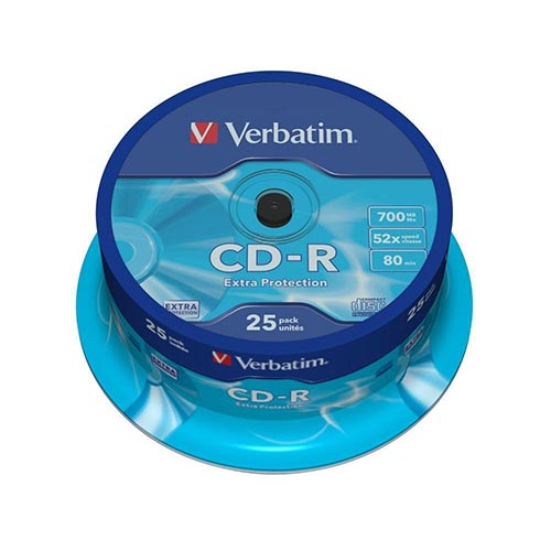 Verbatim CDR Extra Protection 700MB 25 pcs Verbatim - Mídias vazias - 700MB, 25 pcs, cdr, 52x