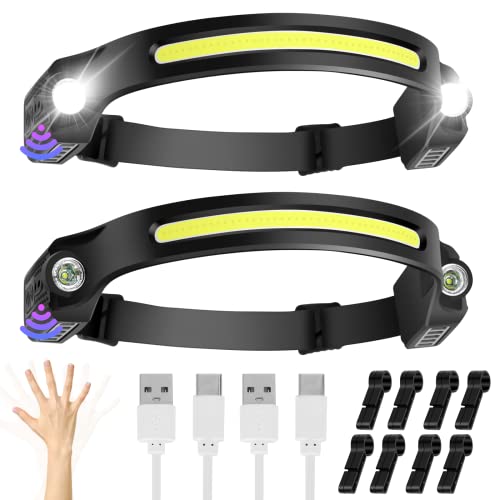 Lanterna Frontal Led Recargável Alta Potência Cabeça 2 Pacotes JIASESCS JIASESCS - Lanterna e faróis - lanterna, frontal, led, recarregável, alta potência