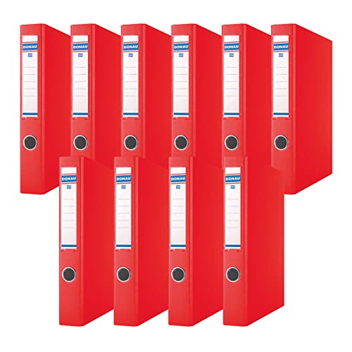 Dossier A4 com Argolas DONAU Vermelho (Recondicionado Como Novo) PBS Connect Polska - Pastas Organizadoras - a4, argolas, vermelho, recondicionado