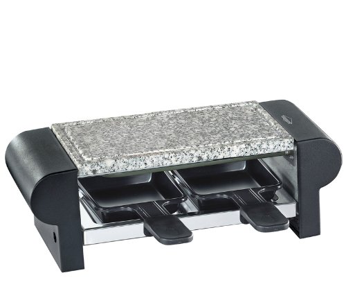 Grelhador de Pedra KÜCHENPROFI Raclette Hot Stone Duo Preto Kuchenprofi - Torradeiras e grelhadores - pedra, raclette, hot stone, duo