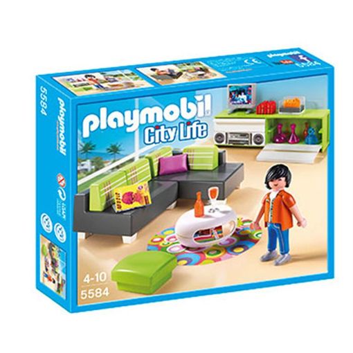 PLAYMOBIL City Life 5584 Sala de Estar Moderna PLAYMOBIL - Conjuntos de brinquedos - city life, sala de estar, moderna