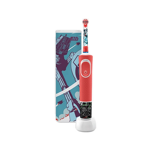 Escova de Dentes Elétrica ORAL B Kids Trizone Star Wars Braun - Escovas de dentes - escova de dentes, elétrica, oral-b, kids trizone, star wars, filamentos suaves