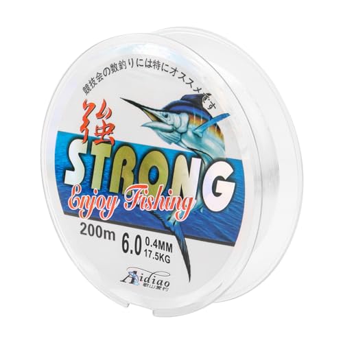 Linha de pesca transparente 200 m/0.4mm monofilamento TALIFOCA - Linhas de pesca e líderes - 200 m, 0,4 mm, monofilamento, 17 kg