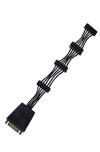 Cabo de Dados SILVERSTONE (SATA - 20 cm - Preto) Silverstone - Cabos de sistema e alimentação - sata, 20 cm, macho fêmea, preto