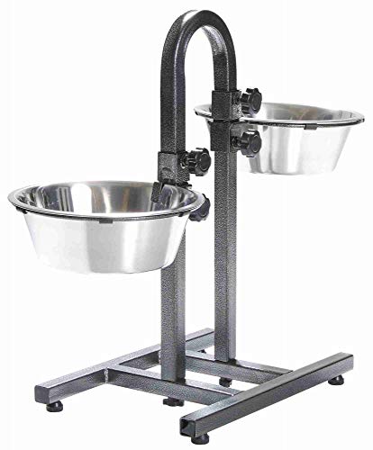 Comedouro Duplo para Cão TRIXIE 2.8L (Preto - Plástico) TRIXIE - Produtos para animais de estimação - duplo, 2.8l, preto, plástico