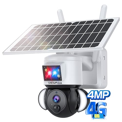 Câmara de Vigilância SHIWOJIA 2K 4MP Exterior com Bateria Solar SHIWOJIA - Câmeras de vigilância - 2k, 4MP, exterior, bateria solar
