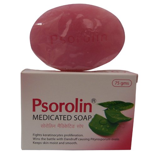 Psorolin Medicated Bathing Soap Bar 75 g JRK Siddha - Banho e corpo - medicado, bainha, 75g