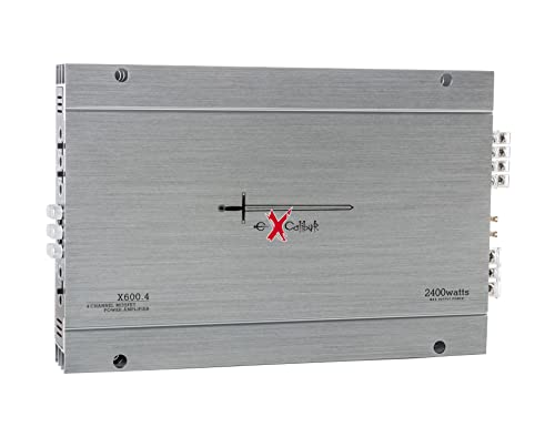 Amplificador Auto EXCALIBUR X600.4 (2400 W - 6 Canais) Excalibur - Amplificadores de veículos a motor - 2400 w, 6 canais, tomada EU