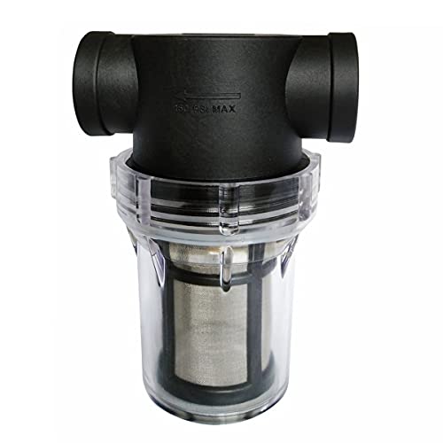 Filtro de Bomba de Água Suerhatcon Pipeline Filter Suerhatcon - Filtros de água em linha - níquel, aço inoxidável, 3/4 polegadas, 150 psi