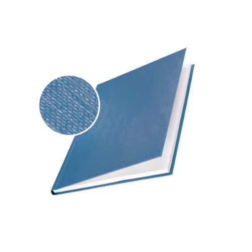 Capa de Encadernação LEITZ Impressbind Azul Leitz - Papel de capa - couro preto, 10 folhas, resistente, seguro