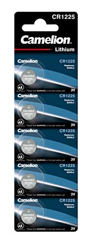Pilhas Recarregáveis CAMELION CR1225 3V (5 unidades) Camelion - Baterias - recarregáveis, 3V, 50 mAh, cilindro
