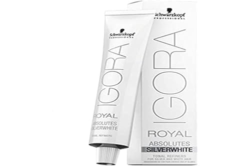 Coloração Permanente IGORA ROYAL ABSOLUTES Silver White Dove Grey Schwarzkopf - Coloração de cabelo - permanente, silver white, dove grey, 60 ml