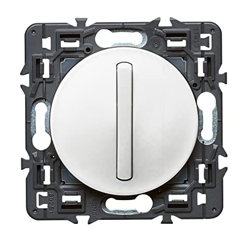Legrand Interruptor Silencioso 6A Céliana Branco Legrand - Interruptores de luz - 6A, 2 posições, silencioso, branco
