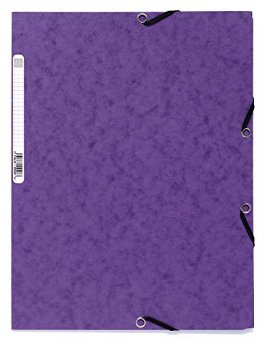 Capa com Elástico EXACOMPTA 3 Abas Nature Future Roxo EXACOMPTA - Pastas de arquivo - 3 abas, nature future, roxo, resistente