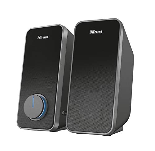 Trust Arys 2.0 Usb Normal 2.0 Mm Mono Preto Trust - Alto-falantes - 28 W, volume iluminado, usb, compatível