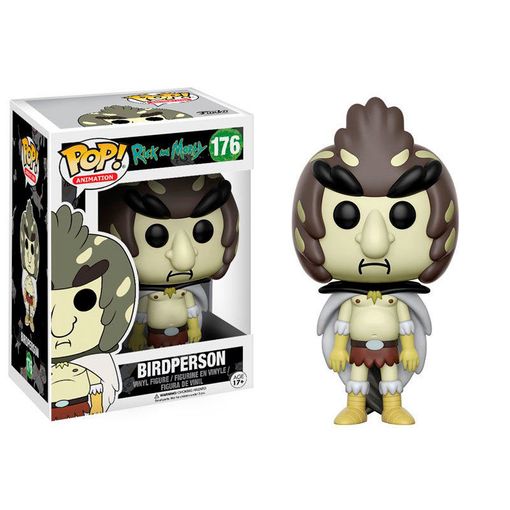 Figura FUNKO Pop! Rick and Morty: Birdperson Funko - Bonecos de ação e brinquedo - colecionismo, pvc, 9 cm, caixa transparente