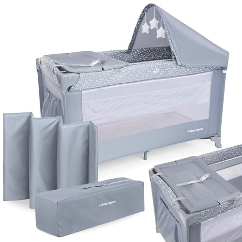 Parque de Viagem MOBY-SYSTEM Grey (Cinzento) Moby-System - Malas - cinzento, moby system