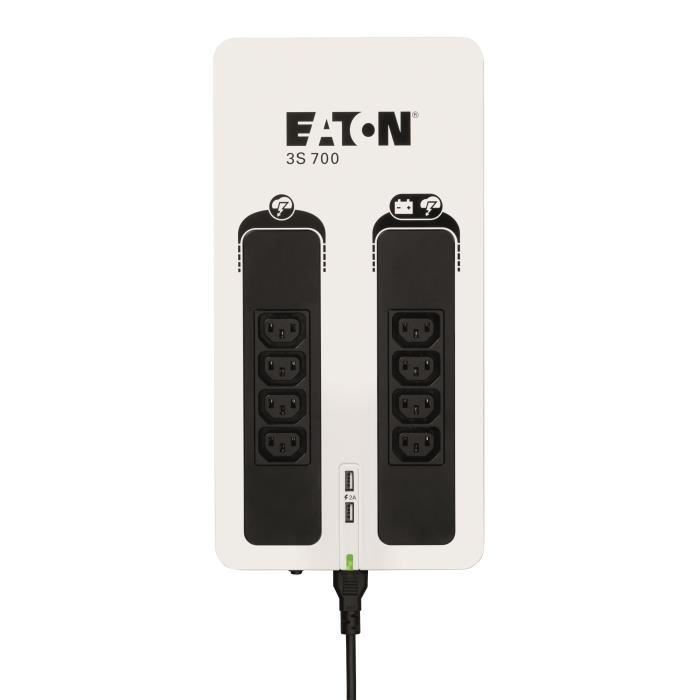 Ups Eaton 3S700I 420W 8AC outlets Montagem em Rack Eaton - Ups - 420w, 8 saídas, montagem rack