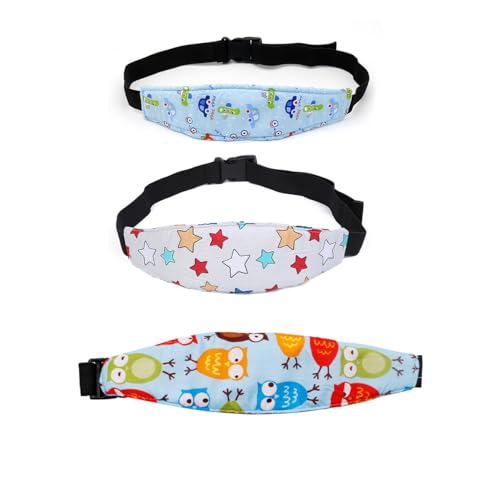 Suporte para Cabeça em Veículo HOMCOM 3 Peças LANGING - Móveis para bebês e crianças pequenas - preto, algodão, 3 peças