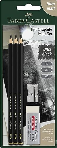 Lápis Graphite FABER-CASTELL 115296 (Preto) Faber-Castell - Lápis - ponta redonda, precisão, desenho, esboço