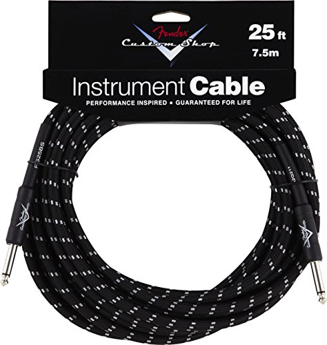 Cabo de Áudio FENDER (Jack - 7.5 m - Preto) Fender - Fios e cabos elétricos - jack, 7.5m, preto, cobre