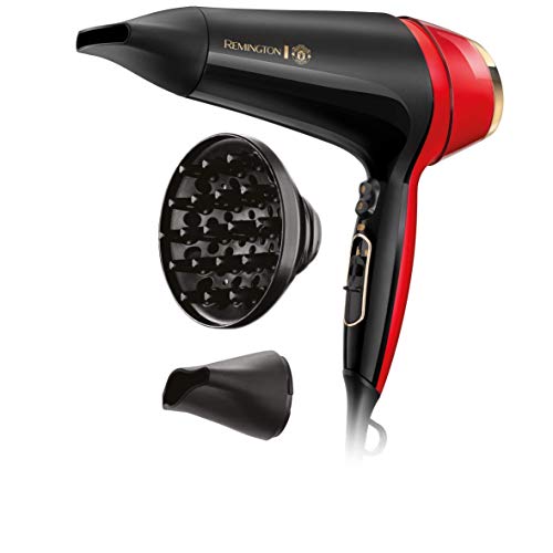 Secador de Cabelo Remington D5755 Preto, Vermelho Remington - Acessórios de banheiro - 2400 w, iônico, ajustável, preto, vermelho