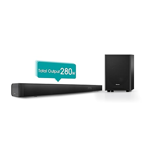Soundbar HISENSE Ax3100G (5.1 - 280W - Subwoofer Sem Fios) Hisense - Alto-falantes - 5.1, 280W, subwoofer, sem fio