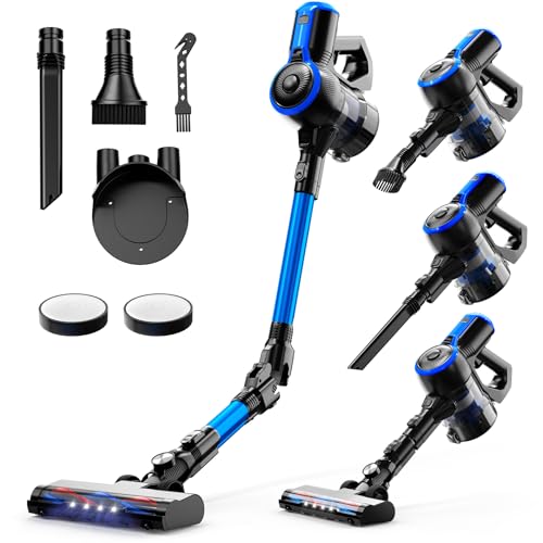 Aspirador Vertical VEGREM EASY-STAND (Autonomia: 40 min - Capacidade: 0.5 L) SANCAI - Aspiradores - 160W, 4 camadas filtragem, 0.5L capacidade, 40 min autonomia