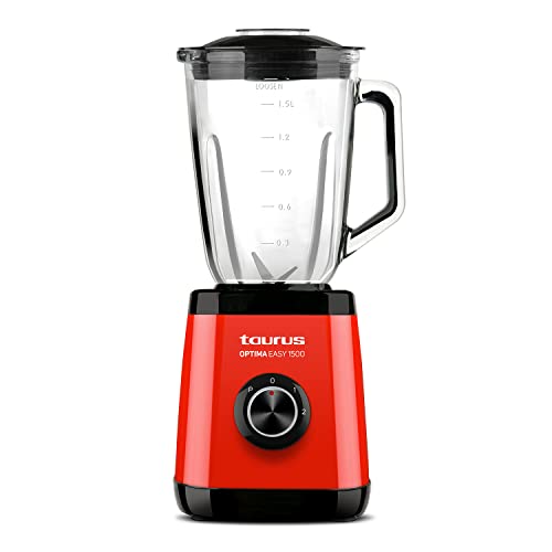 Liquidificador TAURUS Optima Easy (1500 W - 1.5 L) Taurus - Eletrodomésticos de cozinha - 1500 w, 1.5 L, 2 velocidades, sistema de segurança, anti-derrapantes