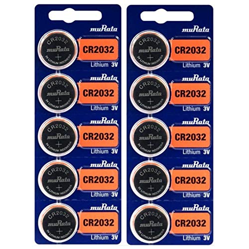 Pilha Não Recarregável CR2032 (10 unidades) Murata - Baterias - litio, cr2032, 220 mAh, 3 V