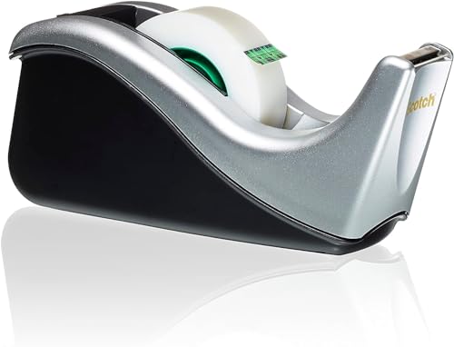 Dispensador de Fitas Adesivas SCOTCH 7100045591 3M - Dispensadores de fita - preto, prateado, dispensador, fitas adesivas