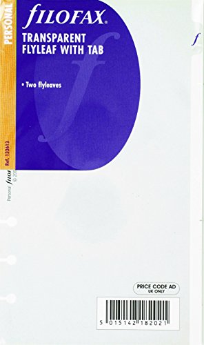 Separador para Agendas FILOFAX Transparente (21.5 x 1.3 x 27 cm) Filofax - Papel para fichários - filofax, transparente, 21.5 x 1.3 x 27 cm