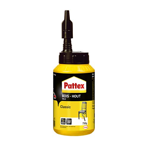 Pattex Cola de Madeira Clássica 750G (Recondicionado Como Novo) Pattex - Cola e adesivos de hardware - madeira, metal, plástico, tecidos