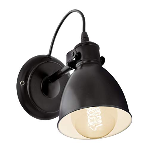 Candeeiro Suspenso EGLO Priddy (E27 - 1 x 40 W - Aço e Vidro) EGLO - Luminárias de parede - e27, 40 W, aço, vidro
