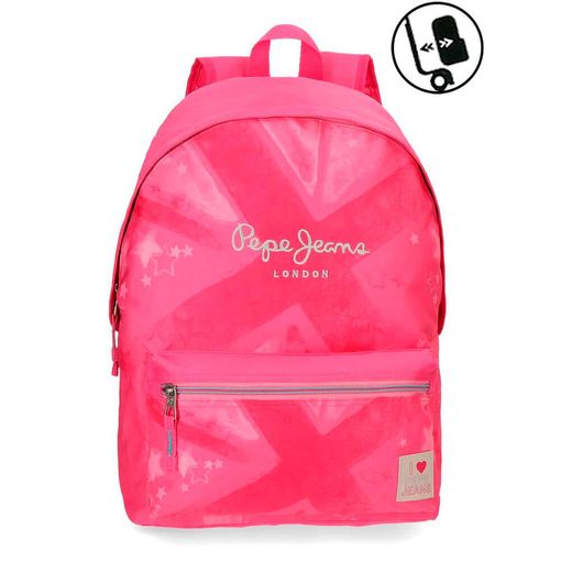 Mochila PEPE JEANS 16 L (Poliéster - Rosa) PEPE JEANS - Mochilas - 16 L, poliéster, rosa