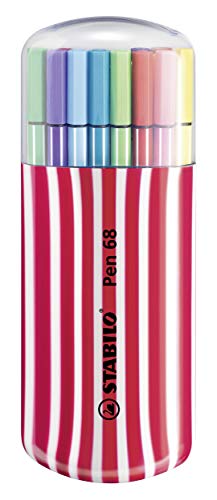 STABILO Pen 68 20 Unidades Bege e Azul Stabilo - Canetas - 20 unidades, bege, azul, escrita fluída