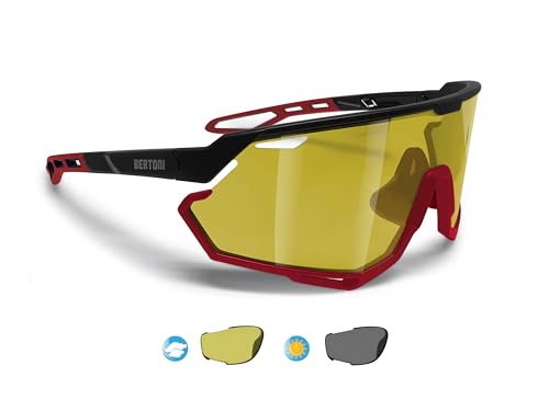 Óculos de Corrida BERTONI Alpha (Tamanho Único) Bertoni iWear Italy - Óculos de sol - óculos corrida, bertoni alpha, tamanho único