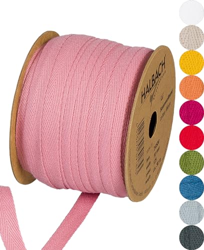 Fita de Tecido HALBACH Rosa (10 mm x 30 m) Halbach Seidenbänder GmbH - Enfeites e acabamentos - algodão, 30 m, 10 mm, bricolagem