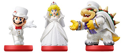 Figura Nintendo Amiibo Super Mario Odyssey Bowser, Mario & Princess Peach Nintendo - Brinquedos - nintendo, amiibo, super mario odyssey, bowser, Mario, princess peach