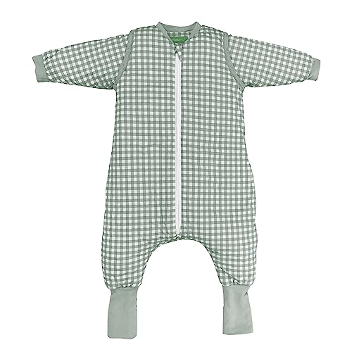 Moliscoco Pijama Manta com Mangas Desmontáveis Tog 2.5 Estampa Chá Verde 100% Algodão Molis Projects, SL. - Roupa de dormir para bebês e crianças pequenas - mangas desmontáveis, estampa chá verde, 100% algodão